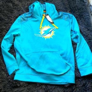 Majestic Miami Dolphins hoodie with tags